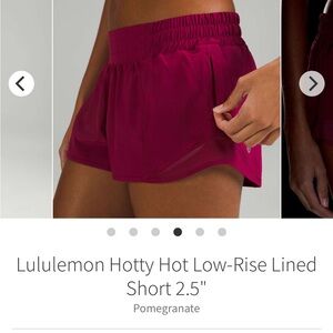 Lululemon Hotty Hot sz 12